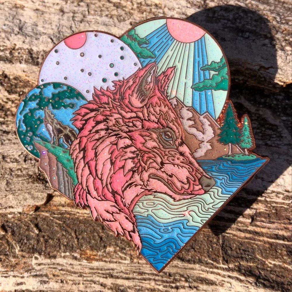 New Age Original Artwork - Pins - Healing Canis